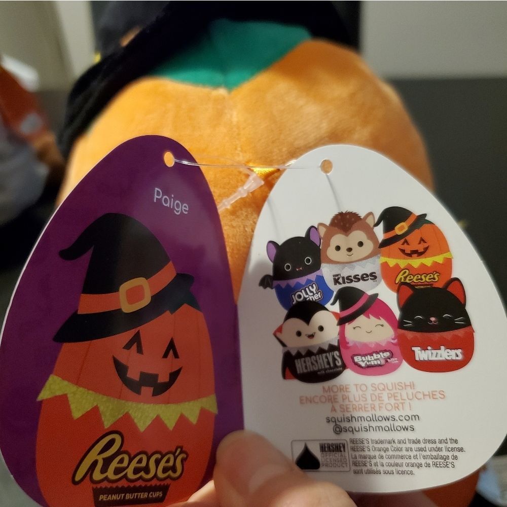 Squishmallows, Reese's Paige the pumpkin, 8" - Picture 7 of 9